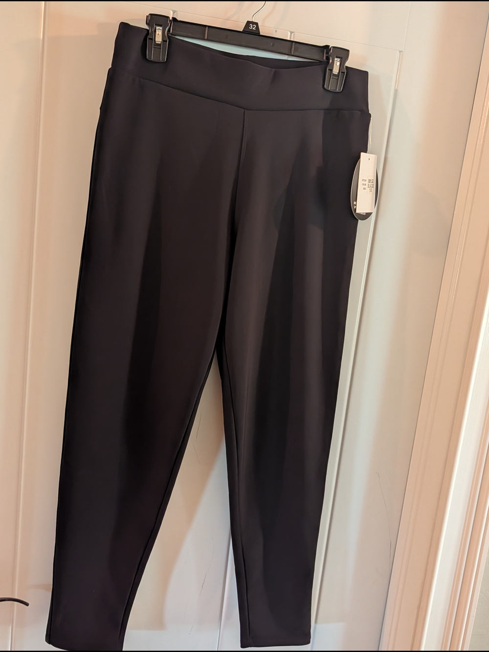 Women's Black High-Rise Ponte Leggings